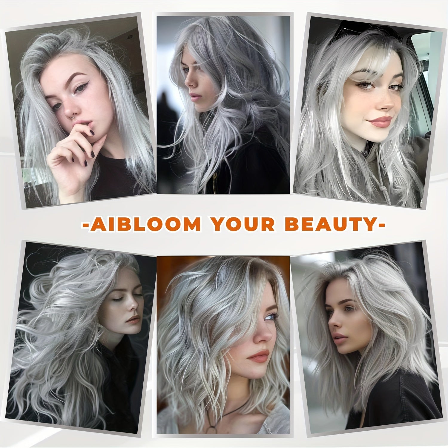 12 Pcs Grey Hair Extensions Clip In ,Curly Wavy Clip In Hair Extensions,20 Inch Synthetic Hair Extensions Clip Ins For Women, Traceless, Vibrant Party Hair - Perfect For Christmas, New Year,Halloween,Cosplay, Music Festival And Daily Use(Silvery Gray)