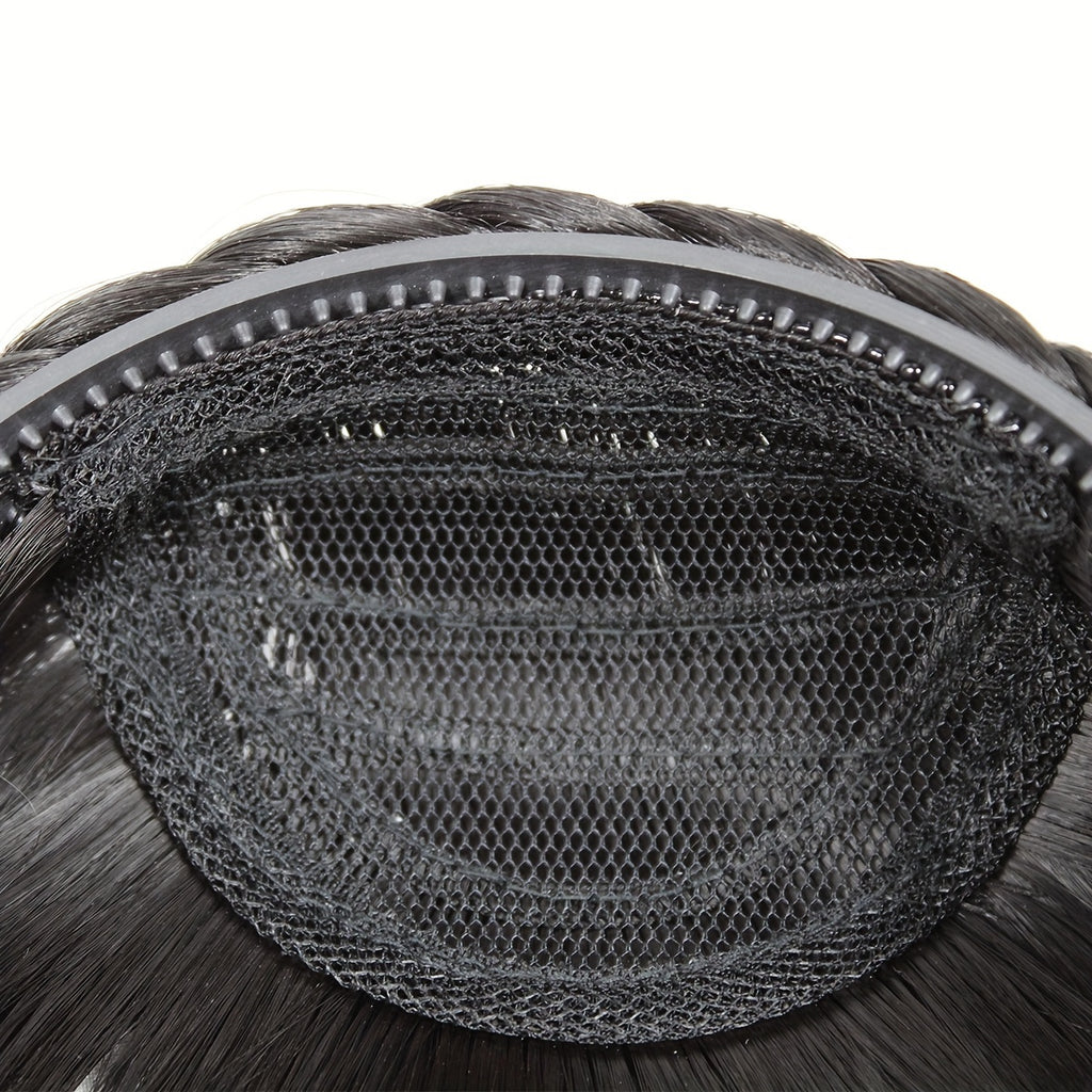 Twist Braid Headband With Bangs Short Straight Synthetic Hair Bangs With Hair Hoop Hair Accessories Halloween Christmas