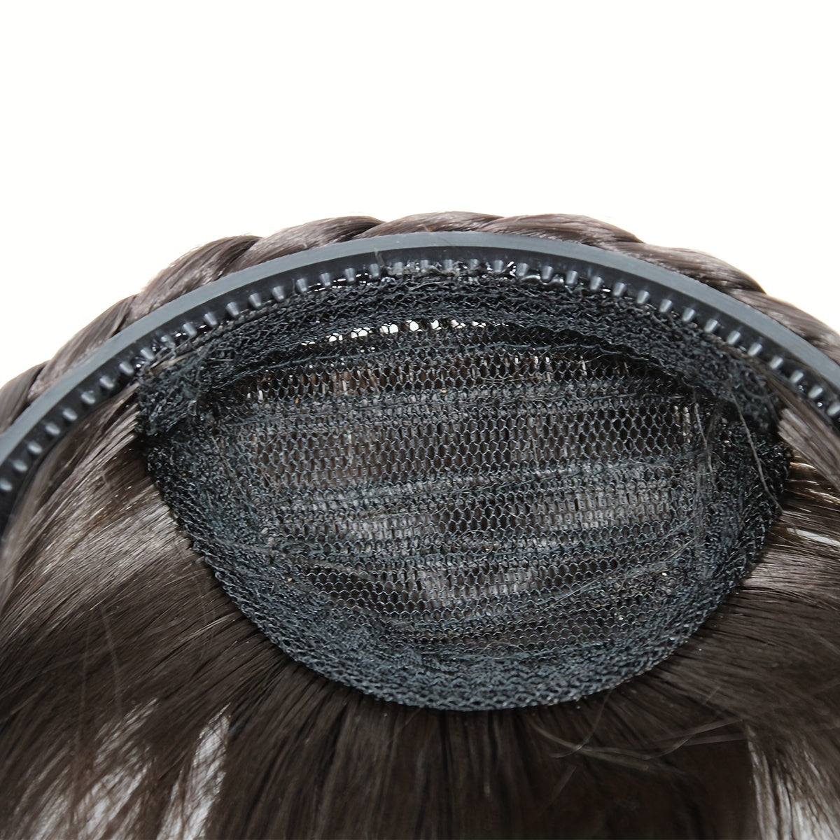 Twist Braid Headband With Bangs Short Straight Synthetic Hair Bangs With Hair Hoop Hair Accessories Halloween Christmas