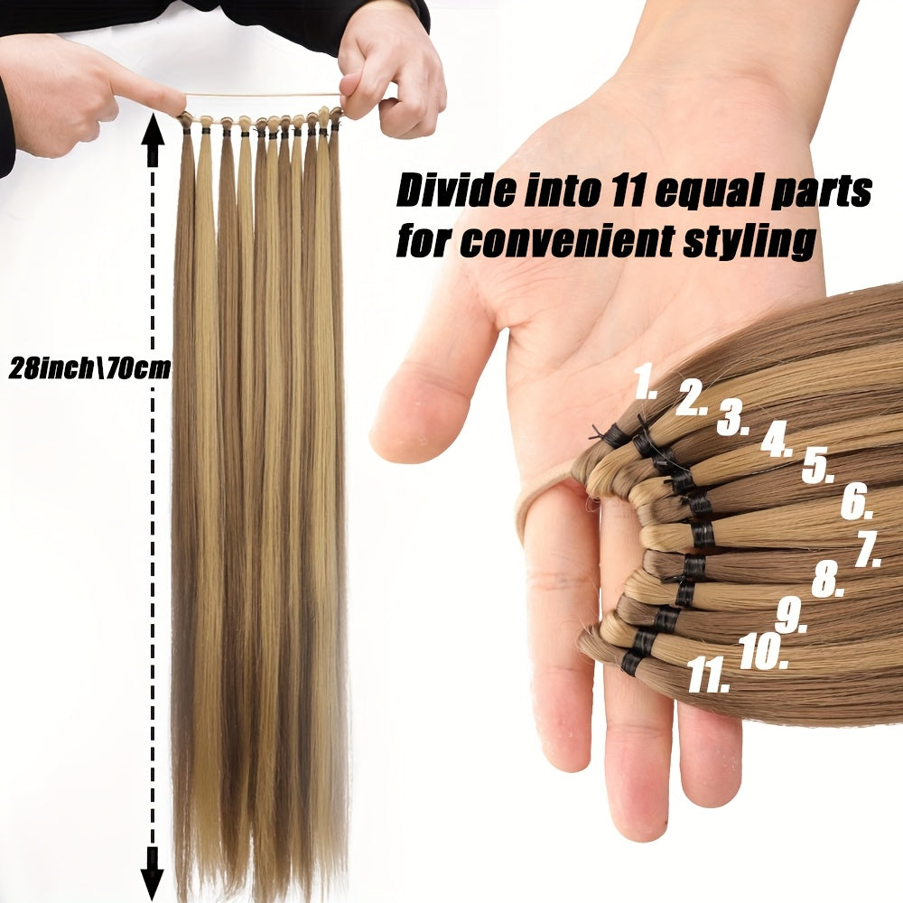 Customizable 11-Strand Long Horse Tail - Free Personalization for Unique Style