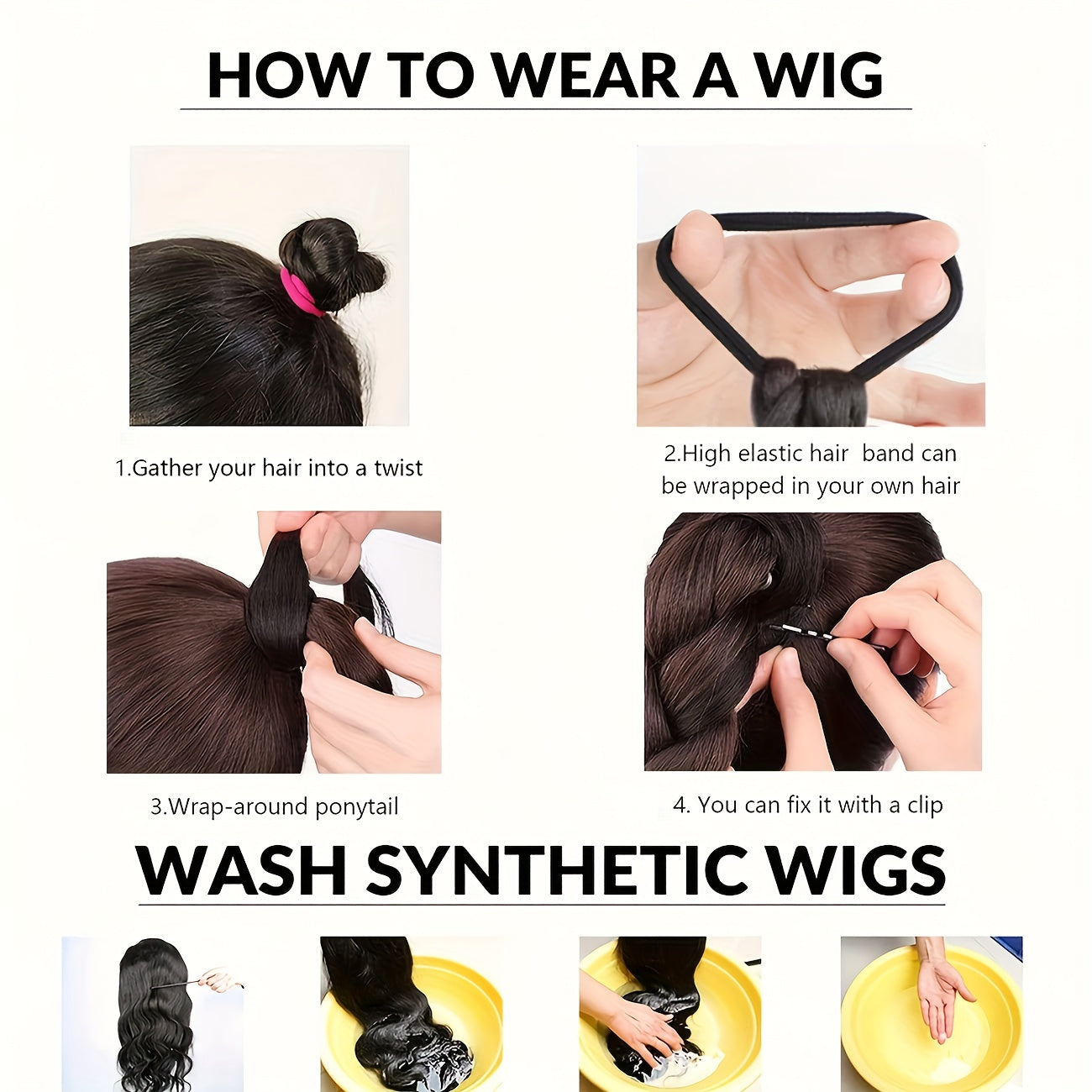 Elegant 50.8 cm hair piece with a Women's ponytail extension, universal synthetic long hair, naturally looking slightly curly, high elasticity loop, suitable for all ages, multiple styling options.